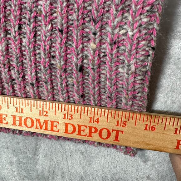 Phillip Lim Sweater Small Pink, Grey, Silver Mock Neck Cropped Ribbed Cozy! - Picture 7 of 13